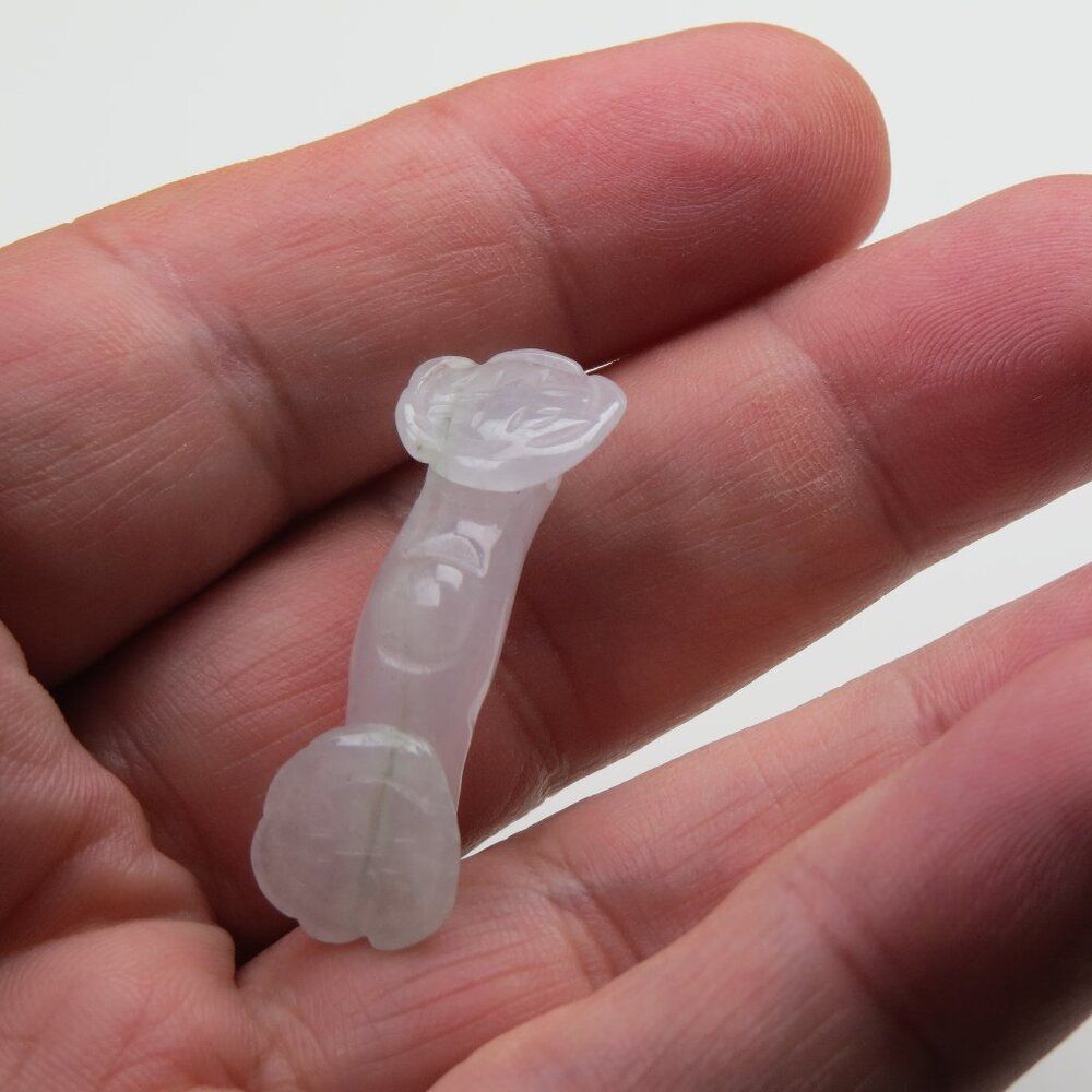 Natural Jade white Hand carved piece